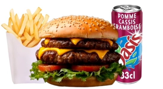 Menu Double Big Sham Burger