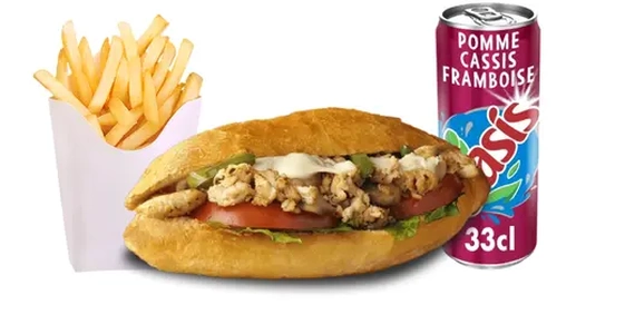 Menu Sandwich Brochette poulet